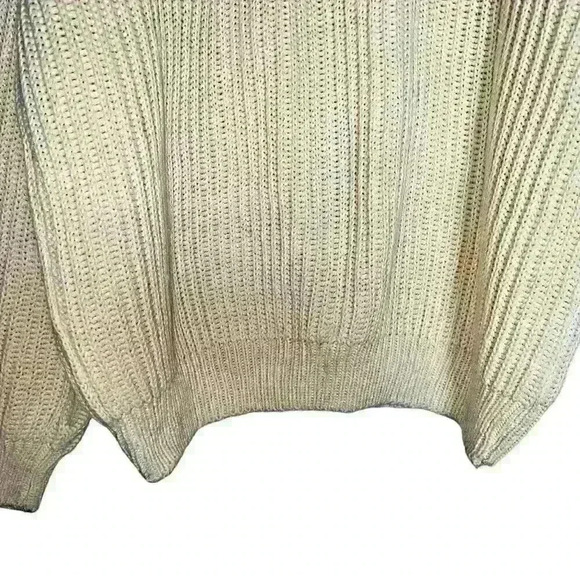 Vtg Gulf Traders Sz XL Chunky Knit Pullover‎ Sweater Cozy Cabincore - Picture 4 of 13